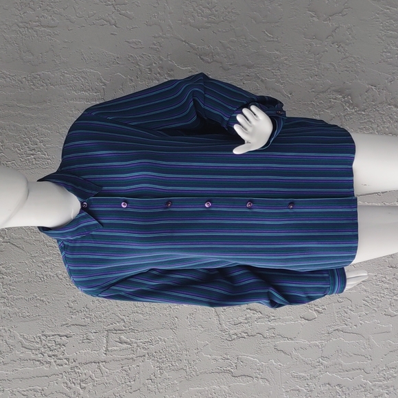 KORET LADIES MULTI-COLOR  STRIPPED BLOUSE/TOP (Plus Size 16) - Picture 12 of 17